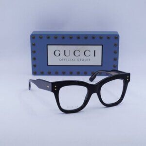 Gucci GG1082O 001 Square Eyeglasses 50mm - Black